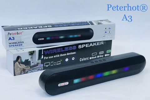 Maroon Asteria Audio & Video Black / USB Bluetooth Speaker With Long LED Breathing Light
