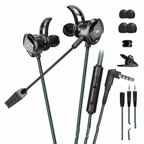 Maroon Asteria Audio & Video Black Wired Mobile Phone Computer Headset In-ear Long Mic Gaming