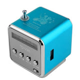 Maroon Asteria Audio & Video Blue High Quality Mini FM Radio Receiver MP3 Music Player