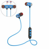 Maroon Asteria Audio & Video Blue Magnetic Sports Bluetooth Headset