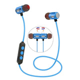 Maroon Asteria Audio & Video Blue Magnetic Sports Bluetooth Headset