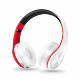 Maroon Asteria Audio & Video Red and white High Quality Wireless Bluetooth Folding Headset