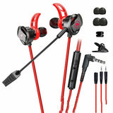 Maroon Asteria Audio & Video Red Wired Mobile Phone Computer Headset In-ear Long Mic Gaming