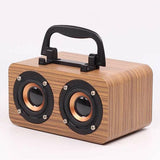 Maroon Asteria Audio & Video Yellow wood grain / USB Wooden Wireless Bluetooth Speaker Portable Outdoor