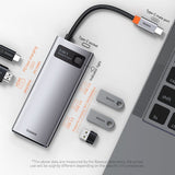 Maroon Asteria Mobile & Laptop Accessories Dark Grey / USB 5 In 1 Multifunctional Type C HUB Docking Station Gray