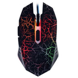 Maroon Asteria Mousepads Black USB Wired Backlight Optical Mouse 4000DPI Adjustable