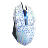 Maroon Asteria Mousepads White USB Wired Backlight Optical Mouse 4000DPI Adjustable