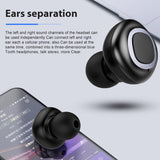 Maroon Hera Tech Accessories AS SHOW V09A Wireless Twins Bluetooth4.2 Earbuds In-Ear