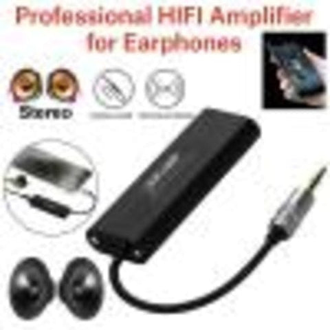 Maroon Hera Tech Accessories Black Portable HIFI Stereo Audio AMP Headphone Earphone