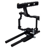 Maroon Hera Tech Accessories Black Rod Cage Kit Rig Dslr Camera Stabilizer For Sony