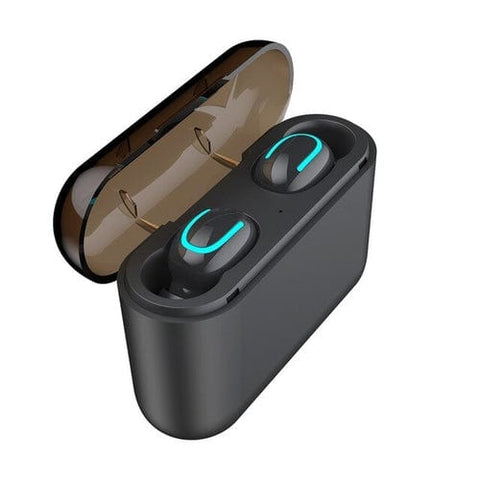 Maroon Hera Tech Accessories Black TWS Wireless Bluetooth Headset 5.0 Headphones