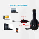 Maroon Hera Tech Accessories Gaming Headset Voice Control Wired
