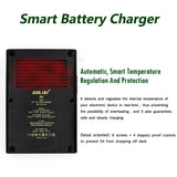 Maroon Hera Tech Accessories Golisi S4 LCD Display Smart Battery Charger For