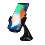 Maroon Hera Tech Accessories Qi Wireless Charger Dock Car Holder Charging Mount