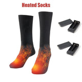 Orange Chaos Women's Clothing black 3V Thermal Cotton Heated Socks Men Women Battery