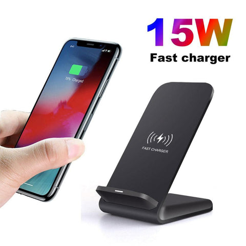 Pink Iolaus Mobile & Laptop Accessories 15W Qi Wireless Phone Charger Holder Auto-Adaptive Fast Charge Pad SP