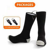 Pink Iolaus Socks Black Winter Warm Outdoor Socks Thermal Socks USB Heating Sock