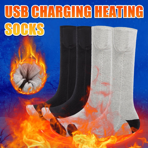 Pink Iolaus Socks Winter Warm Outdoor Socks Thermal Socks USB Heating Sock