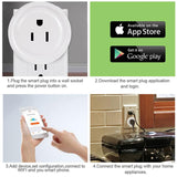 Pink Iolaus Tech Accessories Wifi Remote Control Intelligent White Socket For Google Home Alexa SP