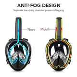 Salmon Lucky Sports & Outdoors Full Face Snorkel Mask
