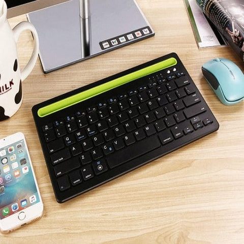 Salmon Lucky Tech Accessories BLACK Multi-Task Master Of All Bluetooth Keyboard