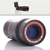 Salmon Lucky Tech Accessories Black/Red Telephoto PRO Clear Image Lens Zooms 8 times closer! For all Smart