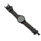 Salmon Lucky Tech Accessories CAMO-Multi Color Outdoor Multi function Camping Survival Watch Bracelet Tools With LED