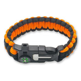 Salmon Lucky Tech Accessories Paracord Survival Bracelet Compass/Flint/