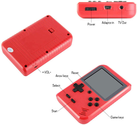 Salmon Lucky Tech Accessories Portable Game Pad With 400 Games Included + Additional Player