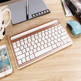 Salmon Lucky Tech Accessories ROSE GOLD Multi-Task Master Of All Bluetooth Keyboard