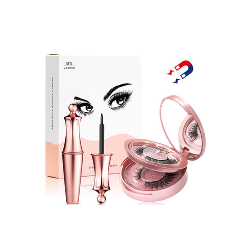 Salmon Lucky Tech Accessories Sweet Eyes Magnetic Eyeliner And Eyelashes Kit
