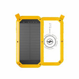 Salmon Lucky Tech Accessories YELLOW Sun Chaser Mini Solar Powered Wireless Phone Charger 10,000 mAh With