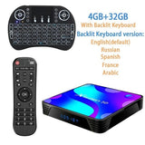 Tan Hemera Audio & Video 32Gkeyborad / AU Plug Transpeed Android 10 TV BOX 2.4G&5.8G Wifi 32G 64G 128G 4k 3D