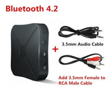 Tan Hemera Audio & Video Color1 V4.2 With RCA Bluetooth 5.0 4.2 Receiver Transmitter 3.5mm AUX Jack RCA Stereo Music