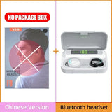 Tan Hemera Audio & Video D TWS Bluetooth 5.0 Earphones 2200mAh Charging Box Wireless Headphone 9D