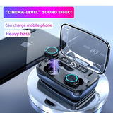 Tan Hemera Audio & Video M11-5.0 LED Original Wireless Headphones M11 TWS Bluetooth 5.0 In ear earphone