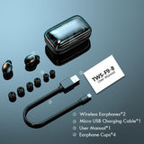Tan Hemera Audio & Video TWS Bluetooth 5.0 Earphones 2200mAh Charging Box Wireless Headphone 9D