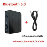 Tan Hemera Audio & Video Without RCA Cable Bluetooth 5.0 Audio Receiver Transmitter AUX RCA 3.5MM 3.5 Jack USB