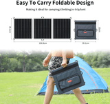 Teal Simba Tech Accessories 60W 18V Portable Solar Panel Foldable Solar Charger with USB