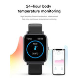 Teal Simba Tech Accessories Full Screen IP68 Waterproof Ultra-Thin Smartwatch