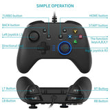 Teal Simba Tech Accessories Wired Gaming Controller Joystick Gamepad with Dual-Vibration