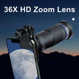 Yellow Pandora Mobile & Laptop Accessories Dragon 36X Mobile Phone Lens Kit With Tripod
