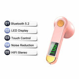 Yellow Pandora Mobile & Laptop Accessories Pink True Wireless Bluetooth 5.2 Single Earbud with Microphone